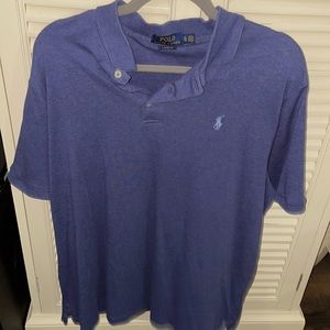 Mens blue polo shirt